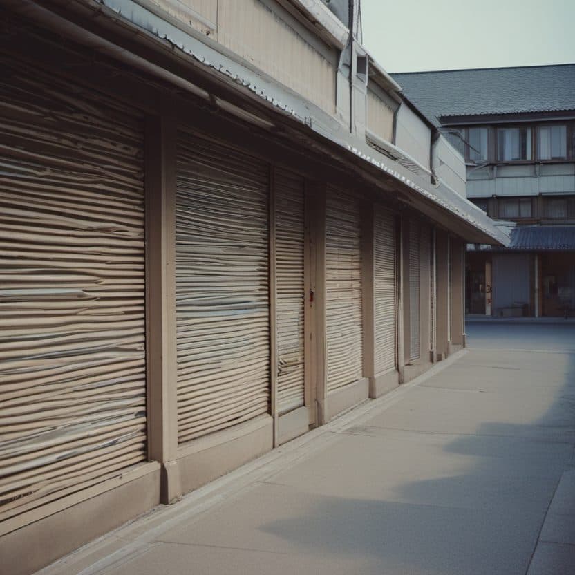 朝の商店街